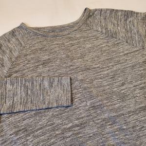 Rag &Bone Split Open Back Lightweight Sweater Heather Gray L/S Women's Medium‎